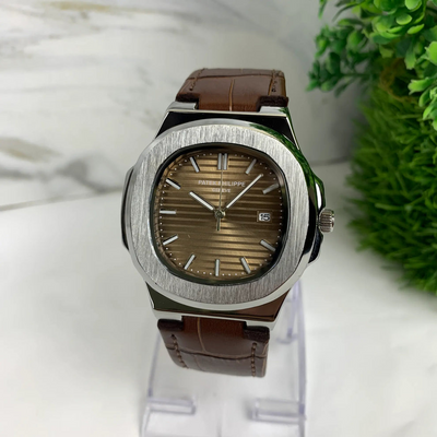 Patek Phillip Brown Strap With Brown Dial