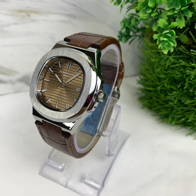 Patek Phillip Brown Strap With Brown Dial