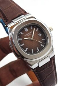 Patek Phillip Brown Strap With Brown Dial
