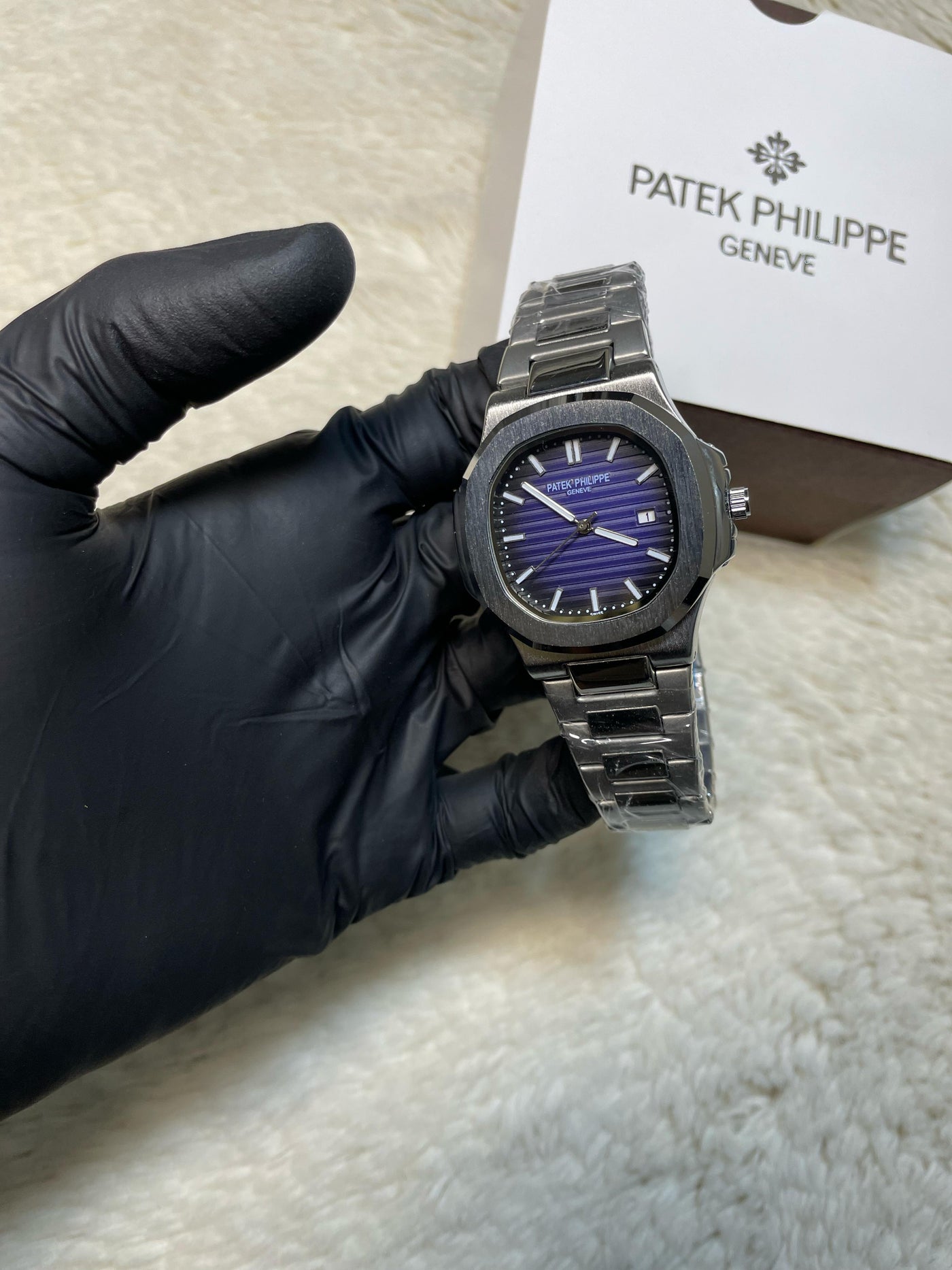 Patek Philippe Silver Classic - Blue Dial Automatic with Date
