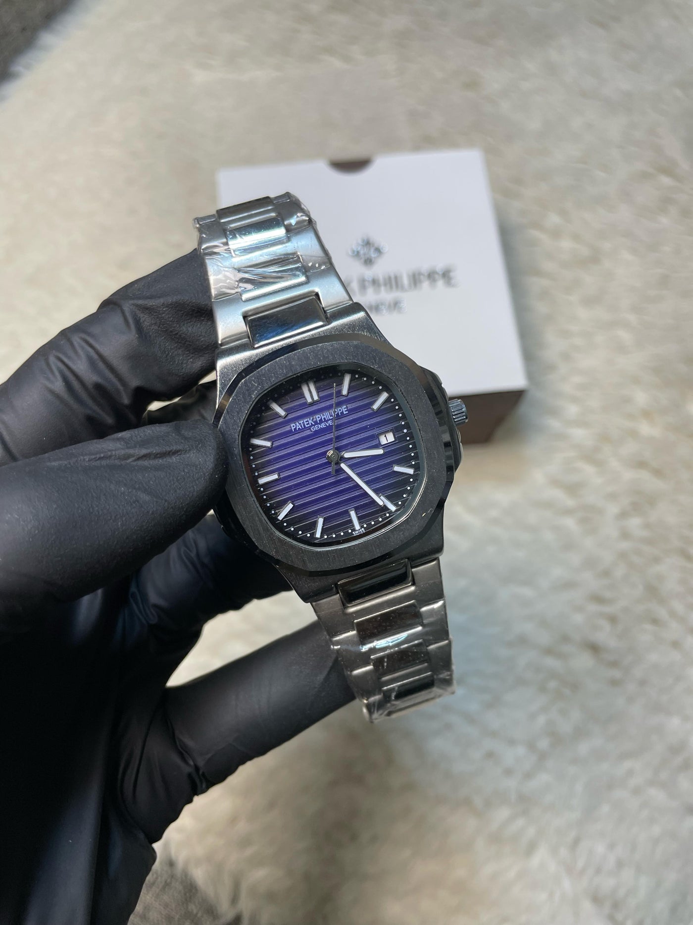 Patek Philippe Silver Classic - Blue Dial Automatic with Date